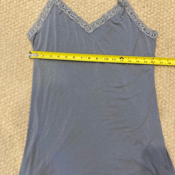 Natori Feathers Classic Chemise blue nightgown Medium - Picture 10 of 10